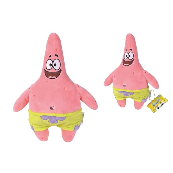 Simba Toys Patrick Star Plush from Spongebob Squarepants – Ultra Soft & Cuddly - Kids Toy, Gift for Children, Ages 3 , 14 inches (Huggable Collectible)