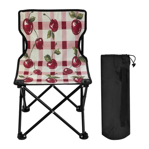 BZSMCE Camping Chairs Modern Cherry Delight Pattern Folding chair