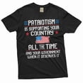 thumbnail image 3 of Men's Patriotism T-shirt 4th of July USA patriotic tee shirt US flag fourth independence tee (X-Large Military Green), 3 of 7