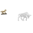 thumbnail image 1 of Figura de caballo en miniatura, escultura de caballo, estatua de animal de resina coleccionable, figura de toro, adorno con detalles artísticos, adecu, 1 of 8