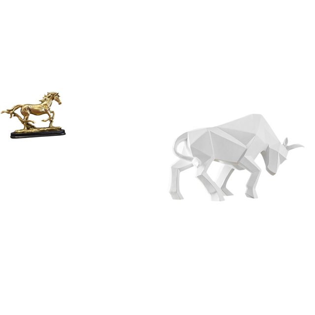Figura de caballo en miniatura, escultura de caballo, estatua de animal de resina coleccionable, figura de toro, adorno con detalles artísticos, adecu