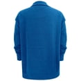 thumbnail image 5 of Womens Lightweight Knit Cardigan Long Sleeve Button Down Open Front Soft Casual Top Blue XXL, 5 of 5