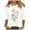 White Plus Size Blouse for Women_g, variant on CYMMPU Fall Trendy Shirts 3/4 Sleeve Spring Tops Floral Printed Blouses for Women Dressy Casual Tunic Tops Loose Fit Round Neck Lightweight Basic Tees Black S