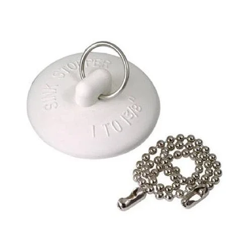 Sink Stopper With 11-Inch Chain, 3 Pack