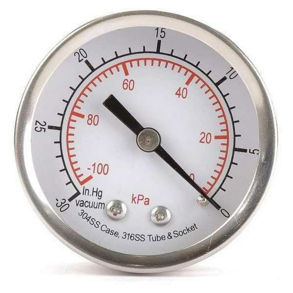 Manufacturer Varies Vacuum Gauge,Test,2 In 4FMU5