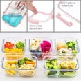 thumbnail image 4 of Contenedores para Preparar Comidas C CREST Juego de 5 de Vidrio con 3 Compartimentos de 1000 ml, 4 of 6