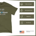 thumbnail image 4 of Tee Hunt You are The Monday of My Life T-Shirt Funny Sarcastic Mood Men's Tee, Military Green, Medium, 4 of 5