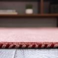 thumbnail image 3 of Unique Loom Solid Gava Solid Gava Rug Pink 3' 3" x 5' 3" Solid Comfort Perfect For Living Room Bed Room Dining Room Office, 3 of 5