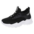thumbnail image 4 of Women's Mesh Running Shoes Breathable Lightweight Non Slip Platform Athletic Sneakers for Gym Walking Daily Black Size 9, 4 of 4
