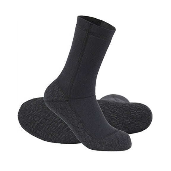 Nieyigj 3mm Neoprene Wetsuit Socks Booties Anti-Slip Thermal Water Shoes for Scuba Diving Surfing Snorkeling Spearfishing Swimming Unisex - Size M (9.84 inches / 25 cm)