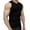 Black, variant on Ierhent Undershirts for Men Men's Spring And Summer Leisure Sports Fitness Stitching Stripe Color Print Sleeveless T Shirt Vest White,M