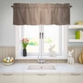 thumbnail image 5 of Valances for Windows Modern Dark Brown Color Gradient Rod Pocket Short Curtain for Bathroom Living Room Bedroom Minimalist Art Ombre 1 Panel 42x12in, 5 of 9
