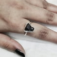 thumbnail image 4 of Natural Garnet Ring, Rough Garnet Gemstone Ring, January Birthstone, Plain Ring, 925 Sterling Silver, Womens Ring, Christmas, Thanksgiving, Handmade, Statement Jewelry, Rough Gemstone Jewelry, 4 of 5