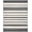 Black And White, Pattern 13, variant on ODIKA Striped Modern Farmhouse With Reversible Boho Banded Accents Stain Resistant Low Profile for Dorm Room, Small Living Apartment
