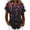 Black A, variant on 4Th Of July Collared Shirts for Women Vintage Floral Short Sleeve Dressy Casual Summer Top Ladies Tops and Blouses