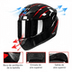 thumbnail image 4 of Casco Para Motocicleta Bloosom  Con Visor Abatible Certificación Dot  talla M, Negro, 4 of 4