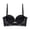 Black, variant on LILIYA Strapless Push Up Bra for Women Wireless Bandeau Bra with Fixed Pads Seamless Non- Wrapped Tube Top Stretchy Padded Bralette