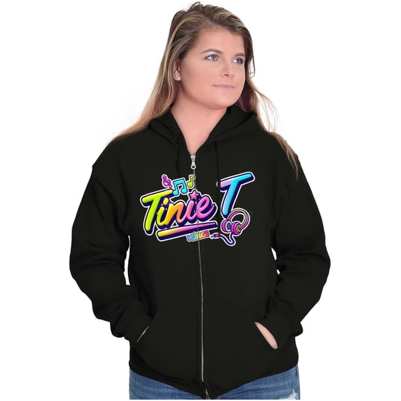 XOMG POP Tinie T Musical Beat Women Plus Size Zipper Hoodie Brisco Brands 2X