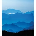 thumbnail image 3 of Ambesonne Landscape Duvet Cover Set, Misty Mountain Levels, Twin, Azure Blue Grey, 3 of 3