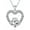April(Created Diamond), variant on SISGEM Irish Claddagh Necklace Sterling Silver Claddagh Heart Necklace with Synthetic Birthstone Gift for Women
