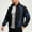 Dark Blue, variant on LYSMORA Men's Color Block Track Jacket Stand Collar Full Zip Outerwear Side Pocket Athletic Windbreaker Coat