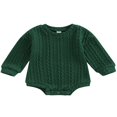 thumbnail image 1 of Barboteuse Chandail Bébé Manches Longues Tricoté Justaucorps Automne Hiver Chaud Hauts, 1 of 6