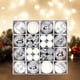 thumbnail image 4 of Juego de 44 Uds de Adornos de Bolas de Navidad, Decoraciones Colgantes para árbol de Navidad, Gotas Colgantes Ligeras para Decoración de Navidad, Sumi plateado, 4 of 7