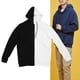 thumbnail image 4 of Man Color Block Sweinshirt Capolera de manga larga Fashion Moda Sports Stipshirt Black White XL Sailing, 4 of 10