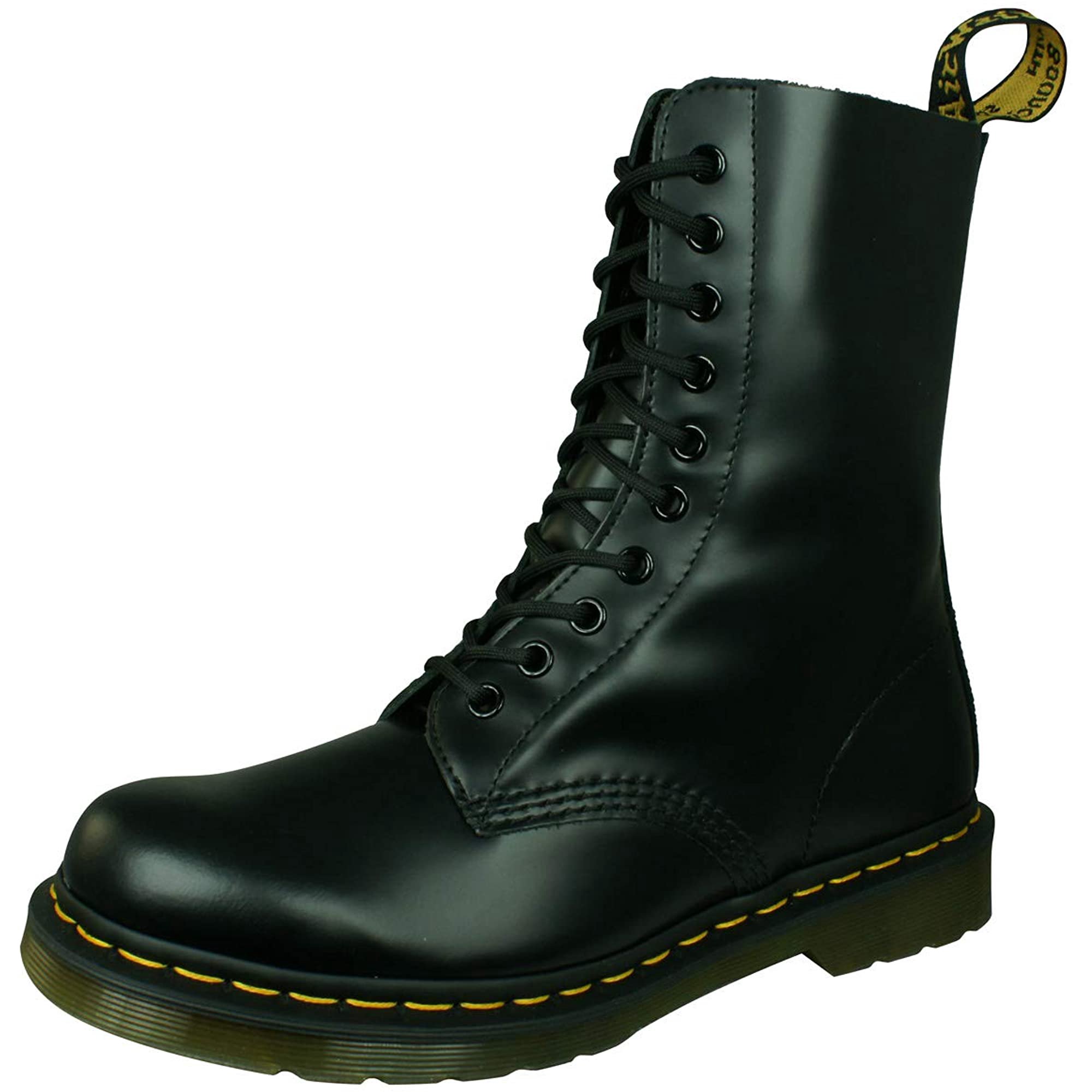 Dr. Martens, 1490 10-Eye Leather Boot for Men and Women, Cherry