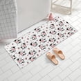 thumbnail image 2 of White Cow Strawberry Heart Pattern Bathroom Rugs Mat,Non Slip Microfiber Bathroom Rug,Rubber Backing,Soft Bathroom Mats for Bathroom Floor,Tub and Shower,60x24in(150x60cm), 2 of 5