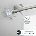 thumbnail image 4 of Mainstays 28-48 in. Grayson Adjustable Petite Cafe Window Curtain Rod, 1/2 in. Diameter, 4 of 10