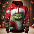 thumbnail image 3 of Sudadera con capucha navideña para hombre, sudadera con estampado 3D de animales, sudadera de manga larga, sudaderas casuales de gran tamaño para hombre, sudaderas con capucha, ropa, 3 of 5