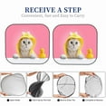 thumbnail image 4 of Lsque A Funny Cat 2 PCS Windshield Sun Shade | CarFoldable Window Covers | Car Accessories Reflect UV for Universal Cars SUV Truck | Large, 4 of 7