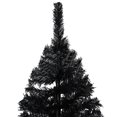 thumbnail image 2 of vidaXL Artificial Pre-lit Christmas Tree with Ball Set Black 240 cm PVC, 2 of 5