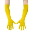 thumbnail image 4 of WTXUE Women's Long Opera Gloves Stretchy Formal Gloves Costumes Accessories Elbow Length Bridal Evening Party Gloves Yellow One Size, 4 of 5