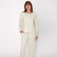 thumbnail image 5 of Hanes Originals Comfywear Women's French Terry Crewneck Pullover Oatmeal Marle XS, 5 of 5