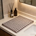 thumbnail image 4 of Rewenti Japanese Style Uncluttered Dark Striped Face towel Soft Absorbent and Lint Free, 4 of 6