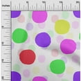 thumbnail image 2 of oneOone Silk Tabby Violet Fabric Polka Dress Material Fabric Print Fabric By The Yard 42 Inch Wide, 2 of 4