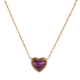 thumbnail image 3 of LuckyLy Collares para Mujer Oro 14k con Piedras Naturales, Acero Inoxidable Baño Oro 14k, Cadena y Dije – Joyería ideal como Regalos para Mujer San Valentín y Regalos para Mamá violeta Unitalla, 3 of 7