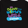 thumbnail image 4 of Inktastic World’s Best Gamer Daddy Boys or Girls Long Sleeve Toddler T-Shirt, 4 of 5