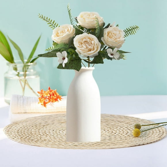 Table Center Pieces Decor Decorative Flower Set of 2 Table Flower Small Bouquet Of Flowers Artificial Flower Bundles Clearance Artificial Flowers
