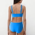 thumbnail image 3 of Trajes de baño tankini para mujer Trajes de baño de dos piezas con tirantes ajustables y espalda descubierta de color liso para mujer Trajes de baño para mujer Trajes de baño tankini para mujer, 3 of 3