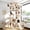 Beige, variant on Globlazer 83'' Multi-Level Large Cat Tree Tower for Indoor Cats with Sisal Scratching Post, Hammock & 2 Condos,Light Gray