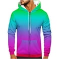 thumbnail image 2 of Namayuj Zip Up Hoodies for Men Basic Gradient Hooded Sweatshirt Fashion Pullover Tops Cotton Long Sleeve Hoodie with Pcokets, 2 of 5