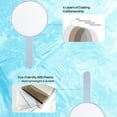 thumbnail image 4 of 12*21.5 round handle mirror handheld makeup mirror portable mirror travelblue, 4 of 5