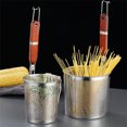 thumbnail image 3 of keepw Safe And Reliable Stainless Steel Food Strainer Enjoy Cooking Wooden Handle red 1Set, 3 of 6