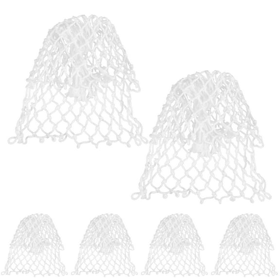 6 Pcs Billiard Net Bag Iron Accessories Supplies 6pcs Billiards Equipment Mesh Bags Pool Table White Cotton