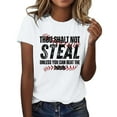 thumbnail image 1 of T-Shirt à Manches Courtes pour Femmes Soldes T-Shirt en Chiffon pour Femmes Tu Ne Voleras Pas à Moins Que Tu Puisses Battre le Lancer T-Shirt à Manches Courtes Col Rond Imprimé Baseball Amour pour Femmes, 1 of 5