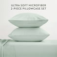 thumbnail image 3 of Noble Linens 2 Piece Pillow Case Set, Mint, Standard/Queen, 3 of 11