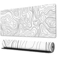 thumbnail image 1 of Alfombrilla de ratón grande para juegos con bordes cosidos, alfombrilla de escritorio minimalista con mapa topográfico, alfombrilla de ratón XL extendida con base antideslizante, alfombrilla, 1 of 5